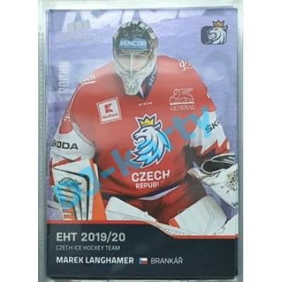2020 MK reprezentace Marek Langhamer RC EHT #19 Blue Promo