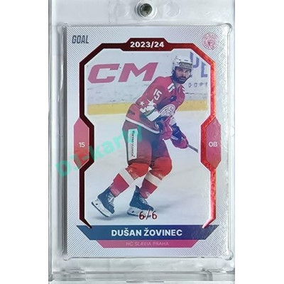 2023/24 Goal cards Chance Liga 1. série #132 Dušan Žovinec Red 6/6