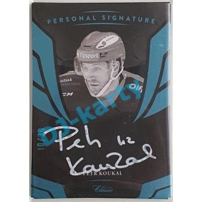 2020/21 OFS 1. série Petr Koukal #PS-PEKO 10/30 Personal Signature White