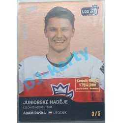2020 MK reprezentace Adam Raška #76 3/5 Red Czech Expo