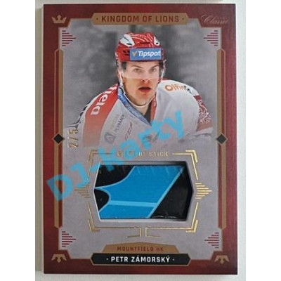 2021 OFS Kingdom of Lions Petr Zámorský #S25 2/5 Piece of Stick GOLD