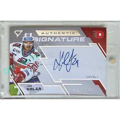 2023/24 Sportzoo ELH 1. série #SL1-JK Jan Kolář Authentic Signature Level 1 xxx/130