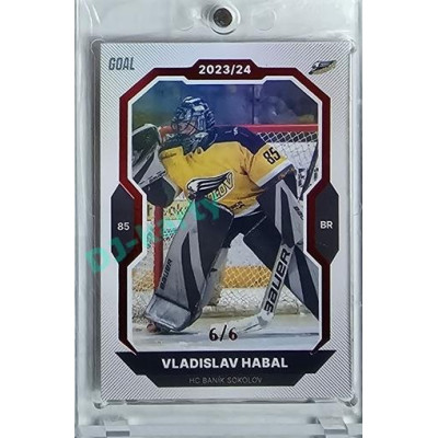 2023/24 Goal cards Chance Liga 1. série #156 Vladislav Habal Red 6/6