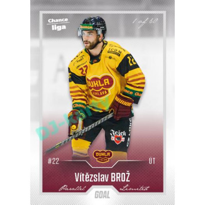 2022/23 Goal Cards Chance Liga 2. série #210 Vítězslav Brož Silver 1 of 60