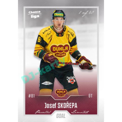2022/23 Goal Cards Chance Liga 2. série #215 Josef Skořepa Silver 1 of 60