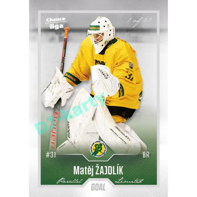 2022/23 Goal Cards Chance Liga 2. série #216 Matěj Žajdlík Silver 1 of 60