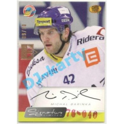 2021/22 OFS The Final Series Michal Barinka #SIGN43 09/10 Bonus Signature 10/11 OFS Signature