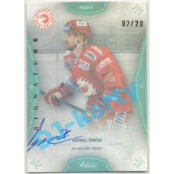 2021/22 OFS The Final Series Michael Špaček #298 07/20 Bonus Signature Rainbow