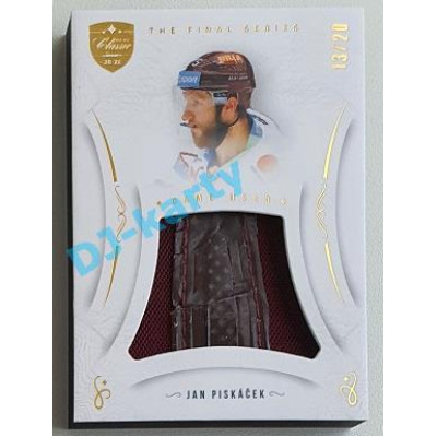 2021/22 OFS The Final Series Jan Piskáček #MEM-JC 13/20 Game Used Gold