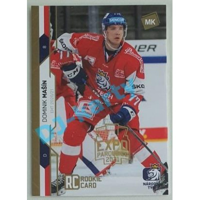 2021 MK reprezentace Dominik Mašín RC EHT #23 1/5 Expo Gold