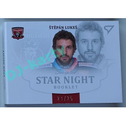 2021/22 Sportzoo TIPSPORT ELH 2. série #SN-SL Štěpán Lukeš Star Night Booklet 21/25