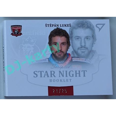 2021/22 Sportzoo TIPSPORT ELH 2. série #SN-SL Štěpán Lukeš Star Night Booklet 21/25