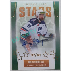 2022/23 Goal Cards Chance Liga 1. série #ST-6 Martin Dočekal Chance Liga Stars Autograph 07/49