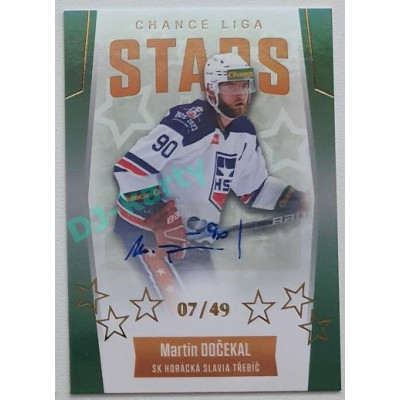 2022/23 Goal Cards Chance Liga 1. série #ST-6 Martin Dočekal Chance Liga Stars Autograph 07/49