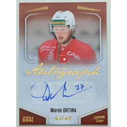 2022/23 Goal Cards Chance Liga 2. série #146 Marek Drtina Autograph xx/49