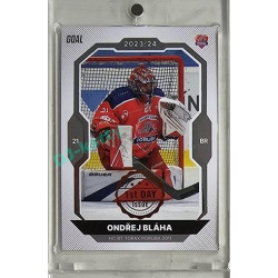 2023/24 Goal cards Chance Liga 1. série #058 Ondřej Bláha 1st day of issue