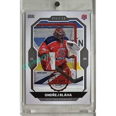 2023/24 Goal cards Chance Liga 1. série #058 Ondřej Bláha 1st day of issue