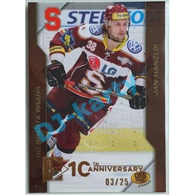 2020/21 OFS 2. série Jan Hanzlík #68 03/25 Buyback Embosed GOLD