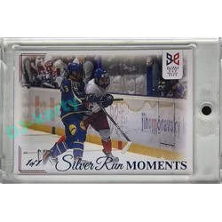 2023/24 Legendary Cards Hlinka Gretzky Cup Young Lions #SRM-31 Poslední duel skupiny proti Švédsku Silver Run Moments Ice Water 1/1