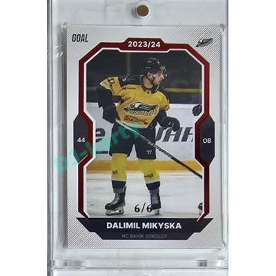 2023/24 Goal cards Chance Liga 1. série #160 Dalimil Mikyska Red 6/6