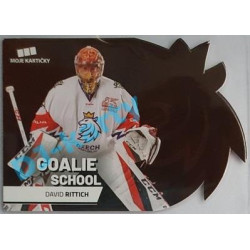2020 MK reprezentace David Rittich #1 Goalie School Die-cut Red Retail