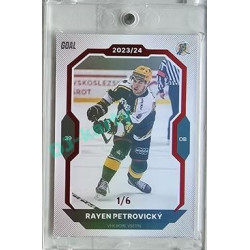 2023/24 Goal cards Chance Liga 2. série #218 Rayen Petrovický Red 1/6