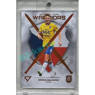 2023/24 Sportzoo Fortuna Liga 2. série #NW-34 Štěpán Chaloupek National Team Warriors Bronze Sword xx/20