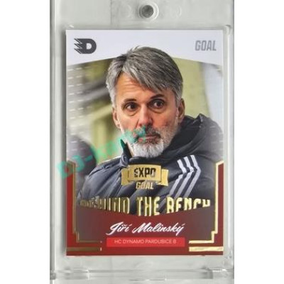 2023/24 Goal cards Chance Liga 2. série #BB-28 Jiří Malinský Behind the Bench Expo 1of6