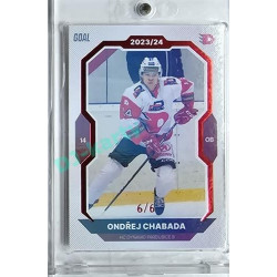2023/24 Goal cards Chance Liga 1. série #171 Ondřej Chabada Red 6/6