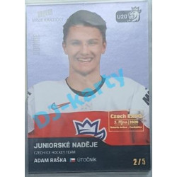 2020 MK reprezentace Adam Raška #76 2/5 Blue Czech Expo