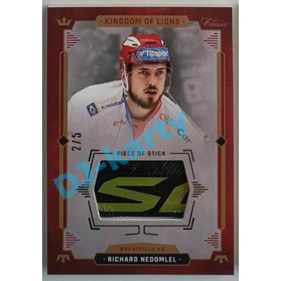 2021 OFS Kingdom of Lions Richard Nedomlel #S05 2/5 Piece of Stick GOLD