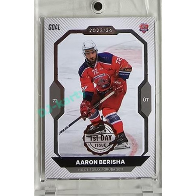 2023/24 Goal cards Chance Liga 1. série #070 Aaron Berisha 1st day of issue