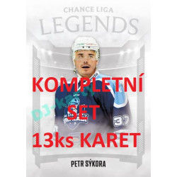 2022/23 Goal Cards Chance Liga 2. série Legends kompletní set 13ks