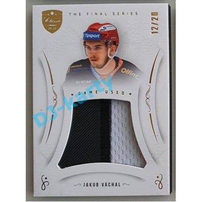 2021/22 OFS The Final Series Jakub Váchal #JER-JV 12/20 Game Used Jersey Gold