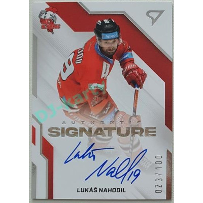 2022/23 Sportzoo ELH 1. série #AS2-LN Lukáš Nahodil Signature level 2 xxx/100