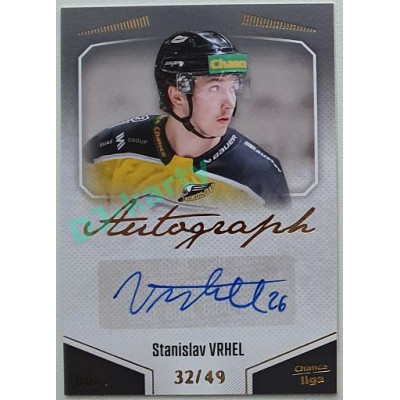 2022/23 Goal Cards Chance Liga 1. série #A-18 Stanislav Vrhel Autograph 32/49