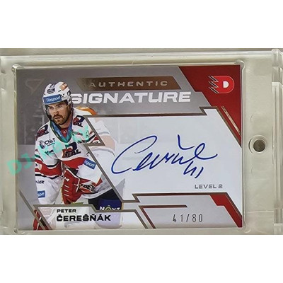 2023/24 Sportzoo ELH 1. série #SL2-PC Peter Čerešňák Authentic Signature Level 2 xx/80