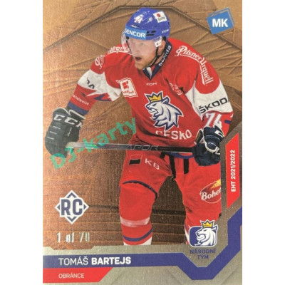 2021/22 MK reprezentace #022 Tomáš Bartejs RC EHT Bronze 1 of 70