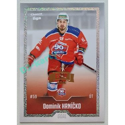 2022/23 Goal Cards Chance Liga 2. série #366 Dominik Hrníčko Expo Rainbow Dotted 1/1