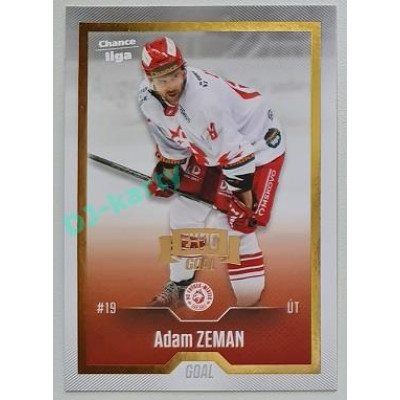 2022/23 Goal Cards Chance Liga 2. série #337 Adam Zeman Expo Gold 1 of 3