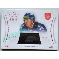 2021/22 OFS The Final Series Zachary Frye #STI-FRZ 03/10 Game Used Red