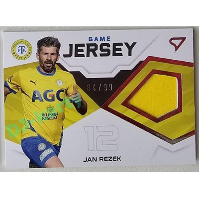 2021/22 Sportzoo Fortuna Liga 2. série #GJ-JR Jan Rezek GAME JERSEY 84/99