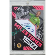 2023/24 Sportzoo Fortuna Liga 2. série #MSS-SD Stanislav Dostál Milestones Neon Pink Auto 08/25