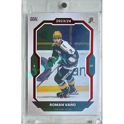 2023/24 Goal cards Chance Liga 2. série #224 Roman Vaňo Red 1/6