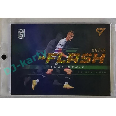 2023/24 Sportzoo Fortuna Liga 1. série #FS-18 Amar Memić Flash Limited 05/35