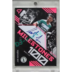 2023/24 Sportzoo Fortuna Liga 2. série #MSS-KO Jan Kovařík Milestones Neon Pink Auto 18/25