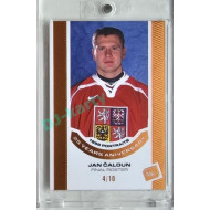 2023 MK reprezentace #P-02 Jan Čaloun 1998 Portraits - 25 years anniversary BRONZE 4/10