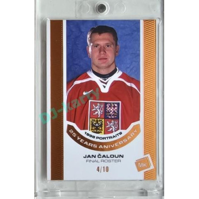 2023 MK reprezentace #P-02 Jan Čaloun 1998 Portraits - 25 years anniversary BRONZE 4/10