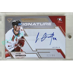 2023/24 Sportzoo ELH 1. série #SL2-KN Jakub Orsava Authentic Signature Level 2 xx/80