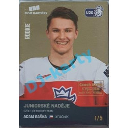 2020 MK reprezentace Adam Raška #76 1/5 Gold Czech Expo